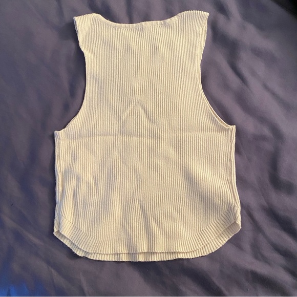 Ribbed Cropped Tank, S - Picture 2 of 3